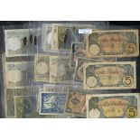 An Assortment of French West Africa notes, 1925-ND (1956). Includes 1920's dated 5, 25, 50 and 100