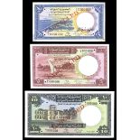 Sudan. Currency Board. Trio of Specimens - 1 Pound, 5 and 10 Pounds. 1956. Second Issue. P-3s, 4s,