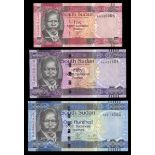 South Sudan. Bank of South Sudan. Complete 2011 Issues: 1, 5, 10, 25, 50 and 100 Pounds. P-5-10. Dr