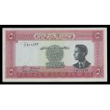 Jordan. Currency Board. 5 Dinars. Law of 1949 (1952 Issue). P-7a. No. B/B 400863. Signed Anestas Ha