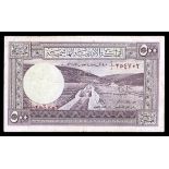 Jordan. The Hashemite Kingdom of the Jordan. 500 Fils. Law of 1949. P-1b. No. A/D 254702. Lilac. Si