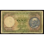 Egypt. Kingdom. National Bank. 1 Pound. July 5, 1926. P-20. No. J/5 250082. Green with multicolor u