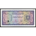 Syria. Banque Centrale de Syrie. 100 Pounds. 1958. P-85pr. Proving Note. No. W/4 123456. Blue on mu