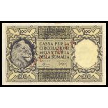 Italian Somaliland. Cassa per la Circolazione Monetaria della Somalia. 100 Somali. 1950. P-15s. Spe