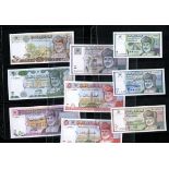 Oman. Sultanate. Central Bank of Oman. AH 1416/1995 Issue Complete. 100 Baisa to 50 Rials. P-31-38.