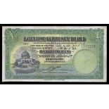 Palestine. Palestine Currency Board. 1 Pound. 30 September 1929. P-7b. No. G597254. Green and black