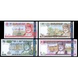 Oman. Sultanate. Central Bank of Oman. AH 1420/2000 Issue Complete. 5, 10, 20 and 50 Rials. P-39-42