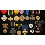 Germany. War and Related Medals. Lot includes: Prussian 1866 Cross; Prussian Kyffhäuser Cross of M