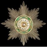 Russia. Order of St. Stanislaus. Breast Star. Civil Division. 89 mm. By Eduard. Silver, gilt and en