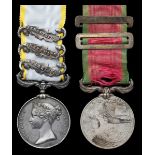 Great Britain. Crimea, 1854-1856. Three clasps: "Balaklava", "Inkermann" and "Sebastopol" (PTE JN J