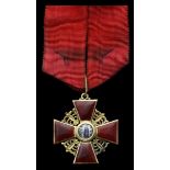 Russia. Order of St. Anne. Breast Badge, 3rd Class. Civil Division. 35.3 mm. By Eduard. Gold and en