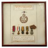 Great Britain. Group of Miniatures, attributed to Air Commodore J.C. Russell, Royal Air Force, late