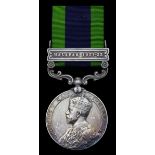 Great Britain. India General Service Medal, 1908-1935. George V. One clasp: "Malabar 1921-22" (7177