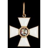 Russia. Order of St. Stanislaus. Breast Badge, 2nd Class. Military Division. 49 mm. By Eduard. Gold