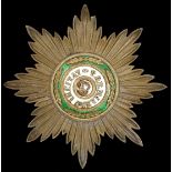 Russia. Order of St. Stanislaus. Breast Star. Civil Division. 89 mm. By Eduard. Silver and enamels.