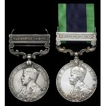 Great Britain. India General Service Medal, 1908-1935. George V. One clasp (2): "Waziristan 1921-24