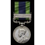 Great Britain. India General Service Medal, 1908-1935. George V. One clasp: "North West Frontier 19