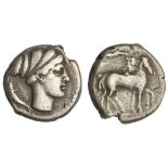 Sicily. Syracuse. Second Democracy (466-405 BC). AR Tetradrachm, struck 430-420 BC. 16.71 gms. Char