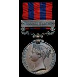 Great Britain. India General Service Medal, 1854-1895. Bronze issue. One clasp: "Burma 1885-7" (79