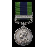 Great Britain. India General Service Medal, 1908-1935. George V. One clasp: "Burma 1930-32" (537963