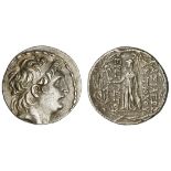 Seleukid Kings of Syria. Antiochos VII Euergetes - Sidetes (138-129 BC). AR Tetradrachm. Antioch on