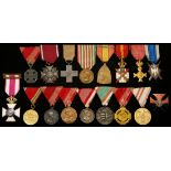 Miscellaneous European War and Related Medals. Includes: Austria. Bravery Medals - Franz Josef and