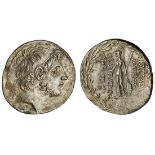 Seleukid Kings of Syria. Antiochos IX Eusebes Philopator - Kyzikos (114/3-95 BC). AR Tetradrachm, d