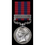 Great Britain. India General Service Medal, 1854-1895. One clasp: "Northwest Frontier" (LIEUT. G.C.