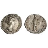 Roman Imperial. Faustina, Jr., wife of Marcus Aurelius, Augusta (147-175). AR Denarius, 149-152. 3.