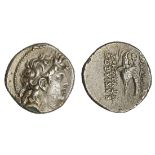 Seleukid Kings of Syria. Tryphon (Ca. 142-138 BC). AR Drachm. Antioch on the Orontes. 4.02 gms. Dia