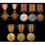 Miscellaneous Selection of WWI Medals . WWI Trio: 1914-15 Star, War Medal, and Victory Medal, award