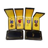 U.S. Medal Assortment. Air Medal; Army Distinguished Service Cross; Bronze Star; Distinguished Flyi