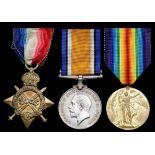 Great Britain. WWI Trio to Private W.H. Binns, Machine Gun Corps. 1914-15 Star (3-10726 PTE. W. BIN