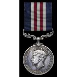 Great Britain. Military Medal for Bravery in the Field. George VI (ALBERT CROZIER LIEUTENANT NORTH