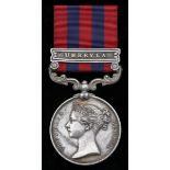 Great Britain. India General Service Medal, 1854-1895. One clasp: "Umbeyla" (LIEUT. E, WELLS. '13TH