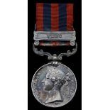 Great Britain. India General Service Medal, 1854-1895. One clasp: "Pegu" (189 Pte. Mahomed Jaffer 4