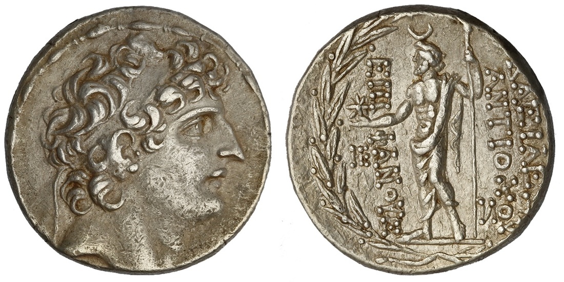 Seleukid Kings of Syria. Antiochos VIII Epiphanes - Grypos (121/0-97/6 BC). AR Tetradrachm. Antioch