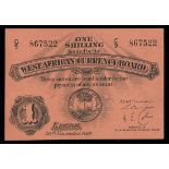 British West Africa. West African Currency Board. One Pound. November 30, 1918. P-1. No. C9 867522.
