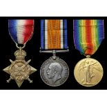 Great Britain. WWI Trio to Private B. Woolf, 20th Hussars. 1914 Star (4716 PTE B. WOOLF. 20/HRS.) a