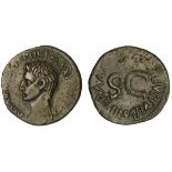 Roman Imperial. Augustus (27 BC-14 AD). AE As, struck 7 BC. 10.50 gms. M. Maecilius Tullus, moneyer