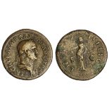 Roman Imperial. Galba (68-69). AE Sestertius, August-Oct. 68. Rome. 24.52 gms. Laureate and draped