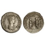 Roman Imperial. Plautilla, wife of Caracalla, Augusta (202-205). AR Denarius, 202-3. Rome. 3.40 gms