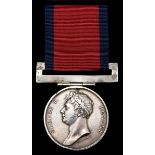 Great Britian. Waterloo Medal 1815 (Henry Blackburn 1st Reg Dragoon Guards). Replacement silver sw