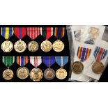 A Large Assortment of U.S. Service Medals. Air Force: Civilian Service; Army: Commander's Award for