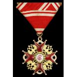 Russia. Order of St. Stanislaus. Breast Badge, 3rd Class. Civil Division. 38 mm. Ca. 1880. By Juliu