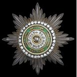 Russia. Order of St. Stanislaus. Breast Star. Civil Division. 89mm. By Eduard. Silver, gilt and ena