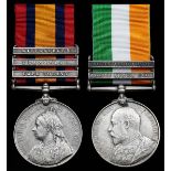 Great Britain. Boer War Pair to Private A. Walsh, Loyal North Lancashire Regiment: Queen's South Af