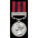 Great Britain. India General Service Medal, 1854-1895. One clasp: "Hazara 1891" (3128 Pte. E. Heppe