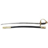 United States. US Marine Corps NCO Dress Sword. 29 ½" etched steel blade. Excellent condition. With