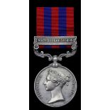 Great Britain. India General Service Medal, 1854-1895. One clasp: "Waziristan 1894-5" (2113 Sowar N